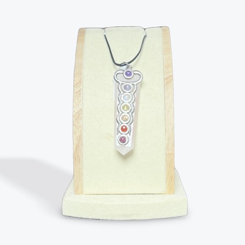 Pendentif pointe quartz rose - pendentif,