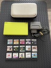 Console Nintendo DS Lite Vert Pomme + 15 Jeux + Chargeur + Housse
