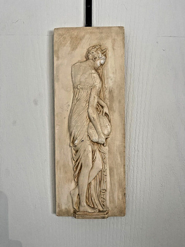 Ancien mural bas relief nymphe - mural,