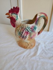 Pichet barbotine coq Poet Laval