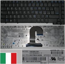 Clavier Qwerty Italien HP 6510B 6515B V070526AK1 445588-061 443922-061 Noir