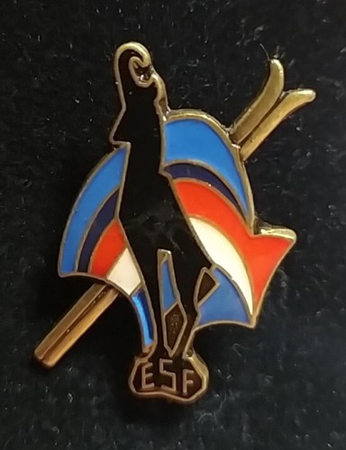 Rare broche ecole ski - broche,