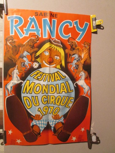 Affiche cirque rancy - affiche, animaux