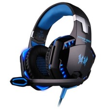 Micro Casque Gaming PS4 PC Ultra-Léger Lumière Stéréo Bass Anti-Bruit 3.5mm LED