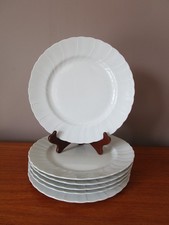 6 ASSIETTES PLATES BLANCHES