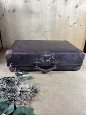 ANCIENNE VALISE VERTE PAS MALLE DE TRANSPORT VOYAGE SAC