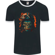 T-Shirt Ringer Gorille Motard