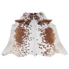 Peau de Vache Tapis Marron Et