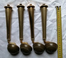 E6- Lot de 4 pieds à roulette vintage pour table desserte 