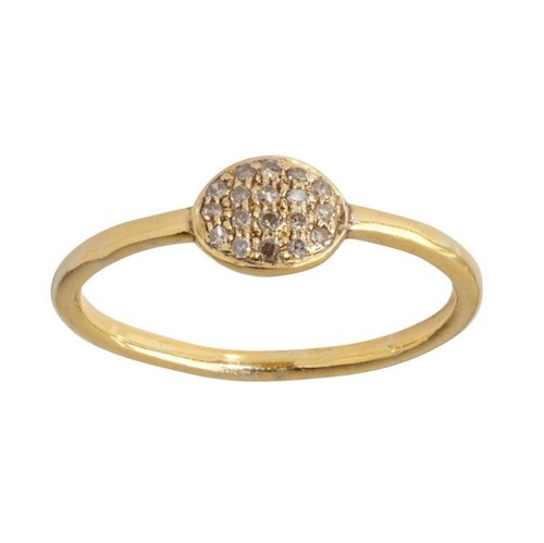 Bague diamant pave en - pave,