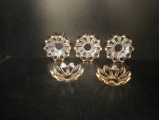 1 Bobèche coupelle  coupe lustre applique girandole bougeoir cristal Baccarat or