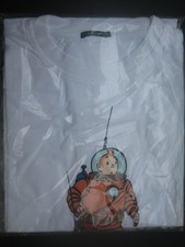 Tee shirt tintin marché lune - marché,
