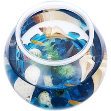 Bol à poisson rond aquarium aquarium transparent antidéflagrant pour présento