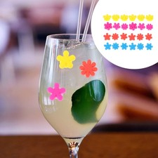  24pcs Coupe Marqueurs Verre de vin Marqueurs de silicone Fournitures de fête