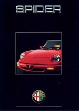 Catalogue Brochure Alfa Romeo Spider (Giulia) 03/1990 Belgique en français