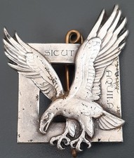 Insigne FUSILIERS COMMANDOS DE L'AIR années 1980s ORIGINAL DRAGO A 690 métal