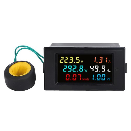 Wattmètre numérique lcd - 1x(wattmètre,