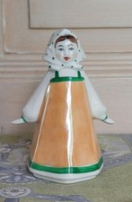 Statuette Figurine porcelaine Dulevo USSR - Jeune fille au foulard