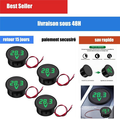 Voltmètre numérique led - voltmètre, dc
