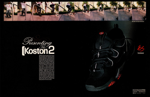 Skate shoe koston 2 - es, shoe•