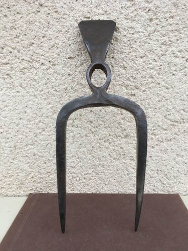Ancien croc jardinage fer - ancien,
