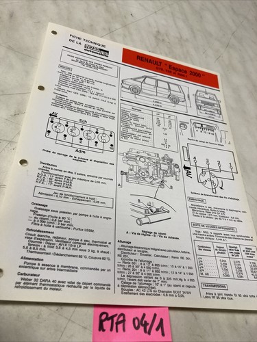 Fiche technique automobile