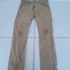 LEVIS 501 JEANS W33 L34 BEIGE