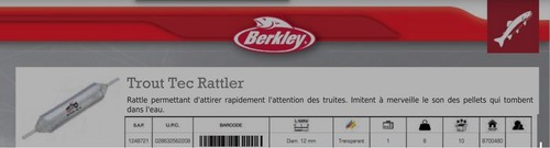 Lot bombette berkley - 10,