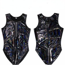 Hommes Brillant Simili Cuir