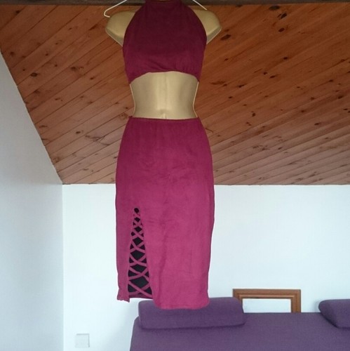 Jupe haut femme effet daim - jupe,
