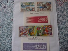 Algérie  les 2 carnets année 2000 autocollant