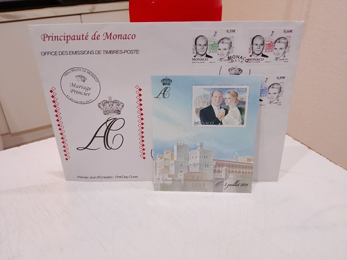 Timbre monaco mariage prince - mariage,