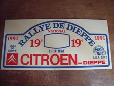 Plaque rallye de Dieppe Citroën Alpine