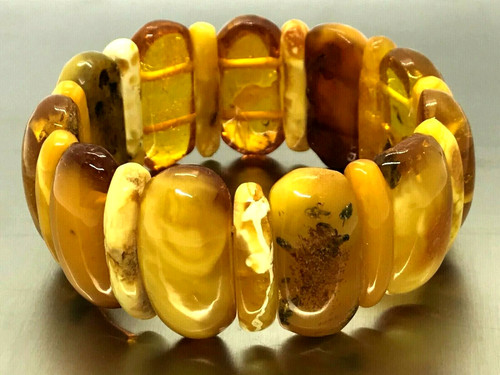 Ancien bracelet ambre - bracelet,