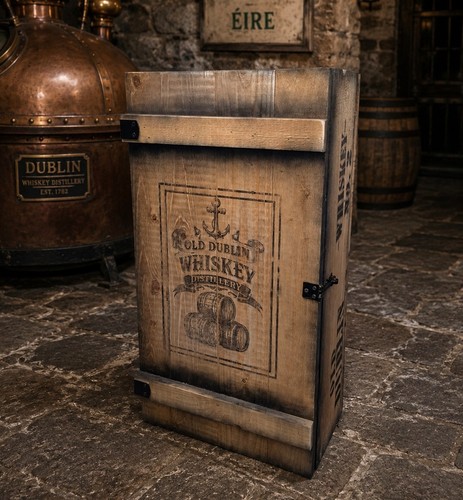Irish pub bar - armoire, caisse