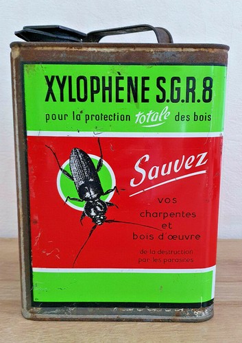 Ancien bidon vide xylophène - bidon,