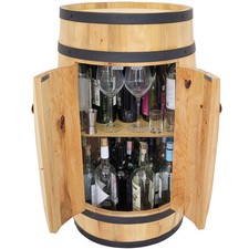Bar à fûts en bois avec porte et étagère bar à fûts pour bouteilles d'alcoo