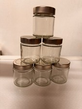 6 pots en verre neufs 154ml