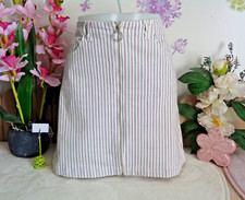 Vêtement occasion femme : Jupe en Jeans blanche " Cache cache " - T : 42