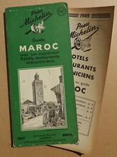Michelin Guide Vert Maroc 1949 avec son supplément hôtels et restaurants