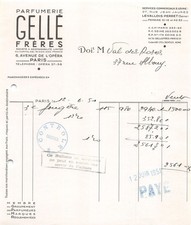 1951 PARFUMERIE GELLE FRERES A PARIS - M. VAL DES ROSES