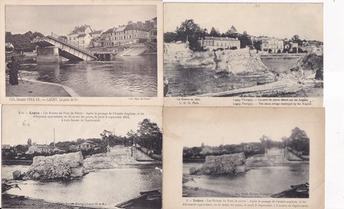 Lot old postcards cards - 4,