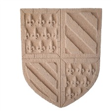 Blason écusson de BOURGOGNE  pierre reconstituée artisanale 100% Français