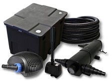 Kit filtration de bassin 12000l 18W Stérilisateur Pompe 20W 25m Tuyau Fontaine