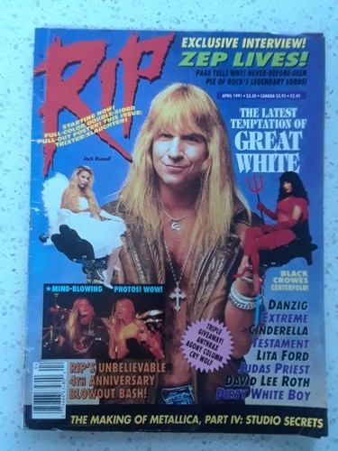 Rip music magazine april 1991 - music,