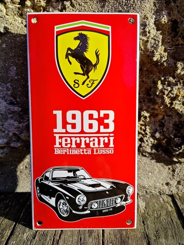 Plaque émaillée ferrari 250 - plaque,