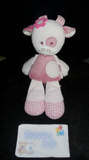 doudou peluche musicale vache