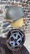 Casque complet avec liner Westinghouse toile Rayonne type transitionnel US WW2