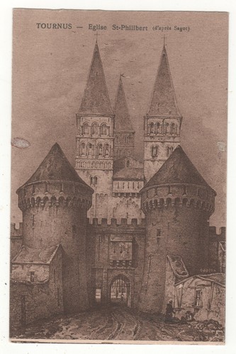 Cpa tournus église - -, :