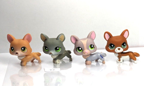 Lot petshop lps chien - chien, corgi